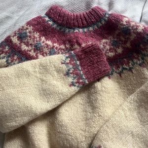 Real wool Nordic style sweater